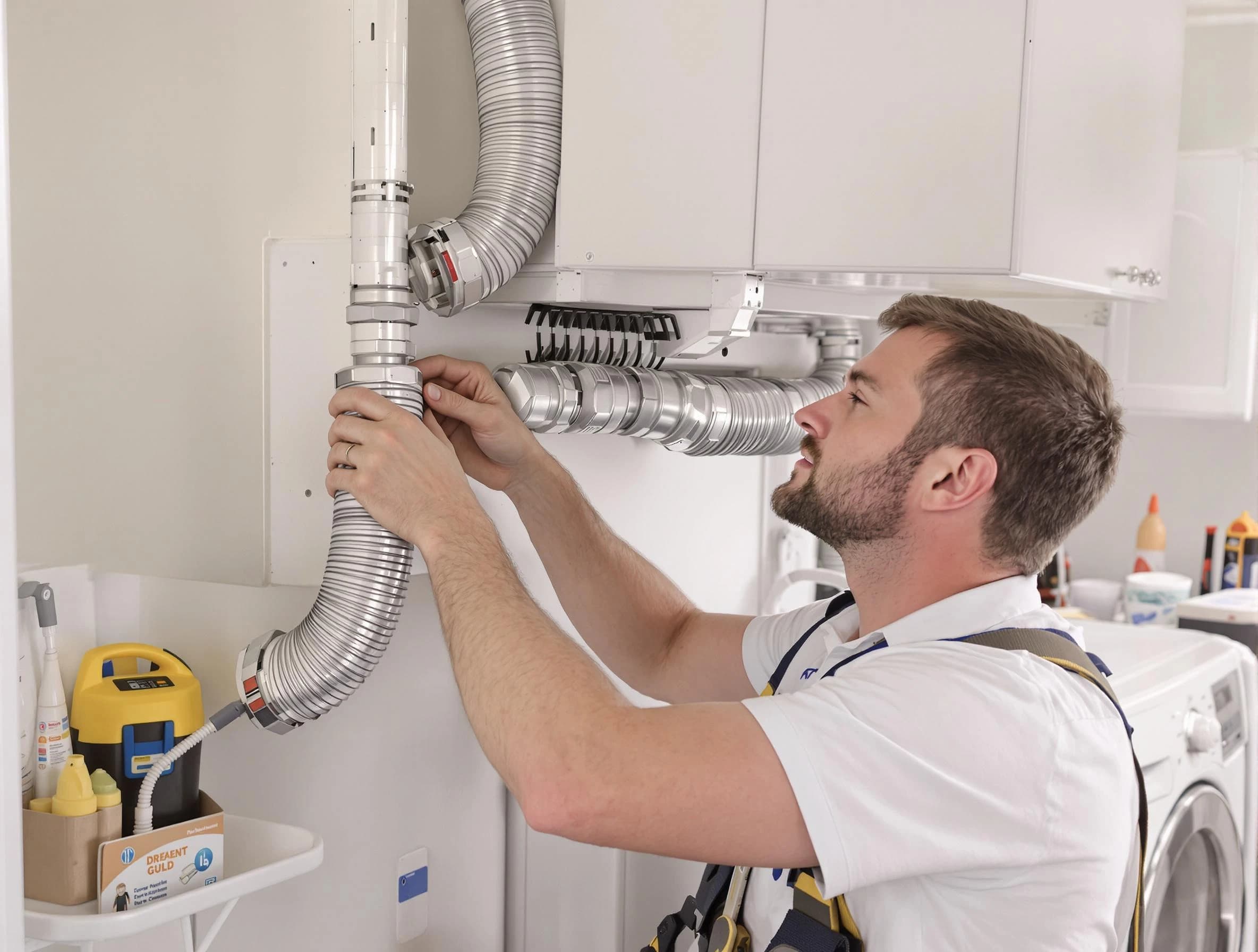 Professional dryer vent repair and installation by Centerville Dryer Vent Cleaning in Centerville