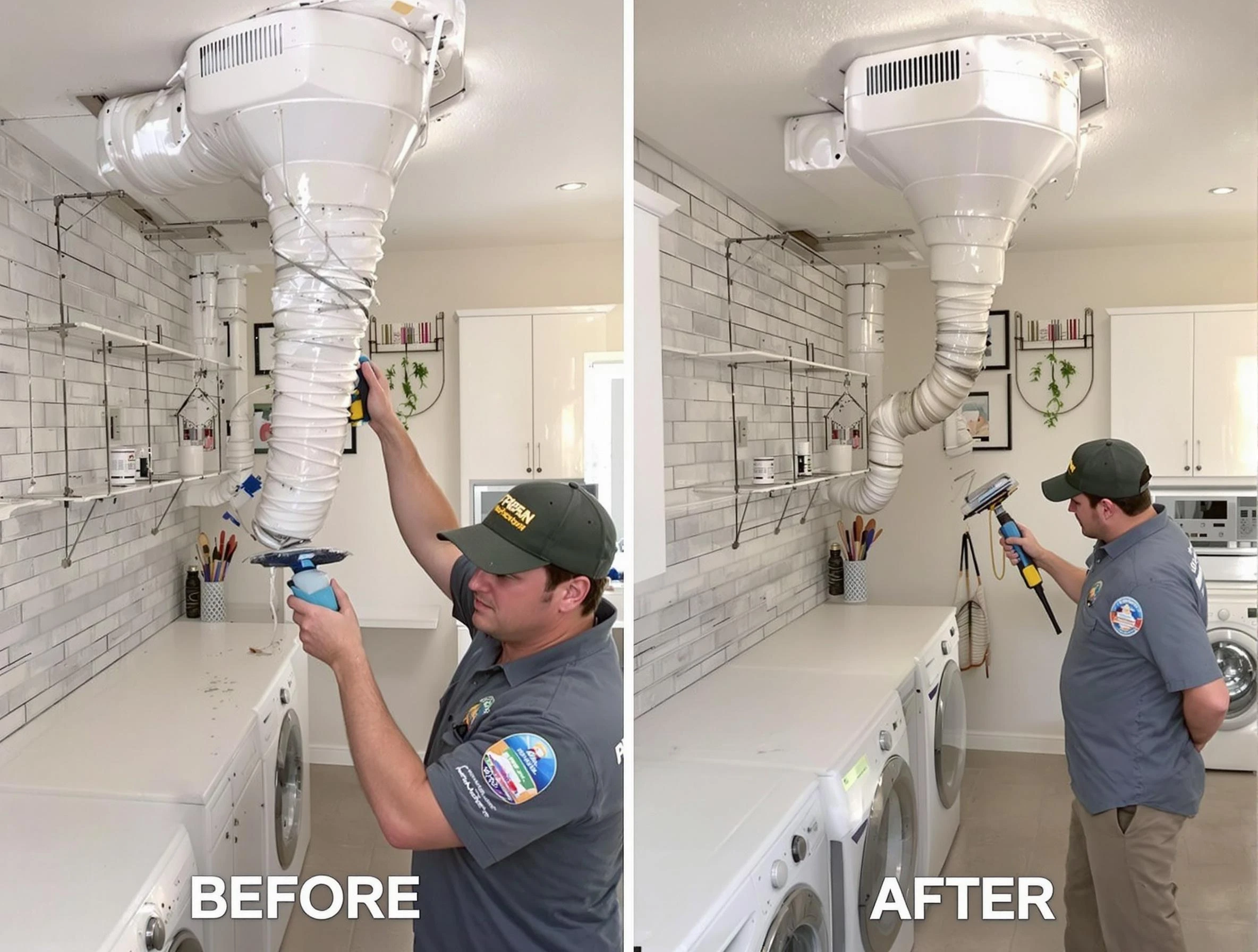 Professional dryer exhaust vent cleaning by Centerville Dryer Vent Cleaning in Centerville